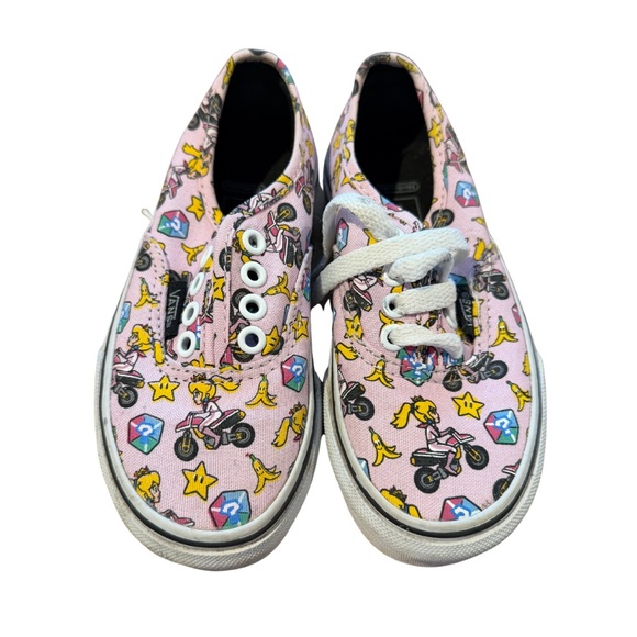 Vans Other - Vans Girls Nintendo Pink Princess Peach Sneakers